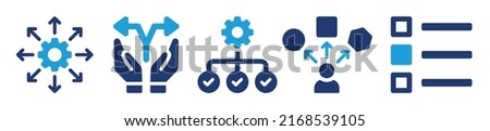 Option icon vector set. Decision making, choice and selection symbol illustration Royalty-Free Stock Photo #2168539105