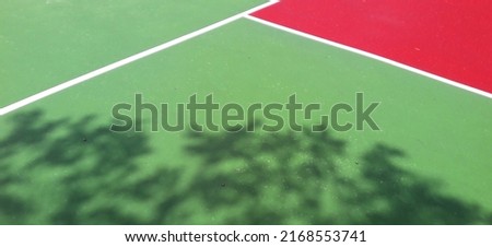 Lines, abstract sports background or texture on outdoor sports field.