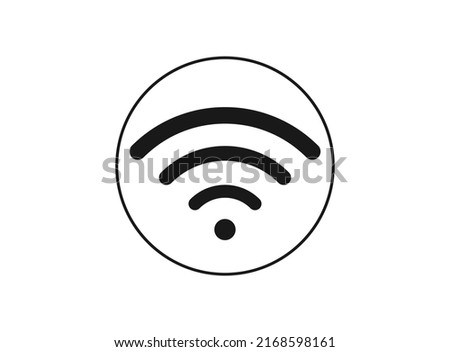 Wifi icon wireless internet connection signal