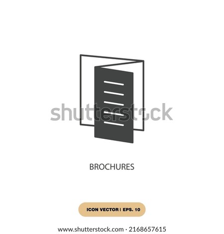 brochures icons  symbol vector elements for infographic web