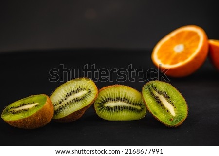 Luxurious fruit background. Studio photography of various fruits isolated on black background. Copy space. high resolution product