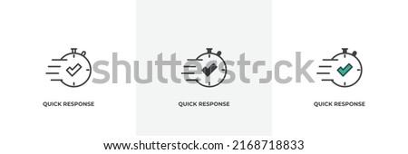 quick response icon. Line, solid and filled outline colorful version, outline and filled vector sign. Idea Symbol, logo illustration. Vector graphics Royalty-Free Stock Photo #2168718833