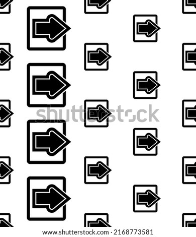 Exit Icon Seamless Pattern, Exit Sign Icon, Normal , Emergency, Special, Fire, Faster Evacuation Exit Vector Art Illustration
