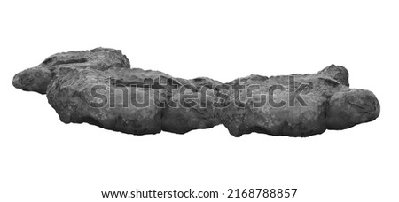 rock isolated on white background Royalty-Free Stock Photo #2168788857