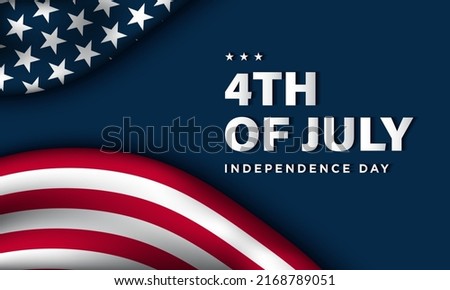 United States Independence Day Background Design. Fourth of July. Vector illustration