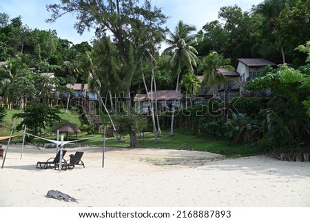 The Beach Area of Islands Along Kota Kinabalu, Borneo Malaysia