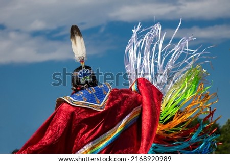 Spirit of the Drum Traditional and Educational Powwow, Smiths Falls, Ontario, Canada, 11-12 June 2022 - Shawl Dancer Royalty-Free Stock Photo #2168920989