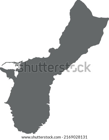 Vector Illustration of Guam map