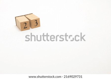 Arrangement of  numbers in a block of trees