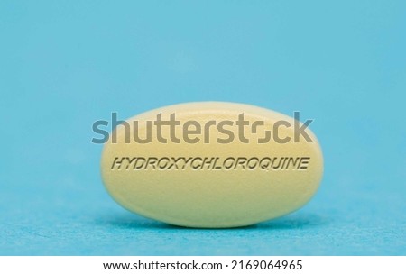 Hydroxychloroquine Pharmaceutical medicine pills  tablet  Copy space. Medical concepts.