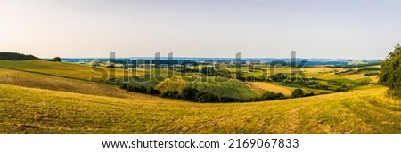 On a hilltop overlooking Rheinland-Pfalz with a scenic view Royalty-Free Stock Photo #2169067833