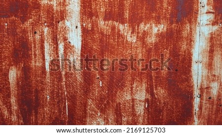 The picture of the iron sheet is completely rusted. Used for making background images.