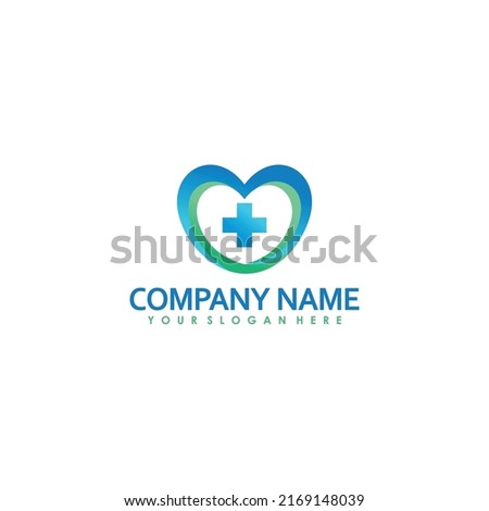 Health logo  Medical logo design template