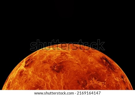 Planet Venus on a dark background. Elements of this image furnished by NASA. High quality photo