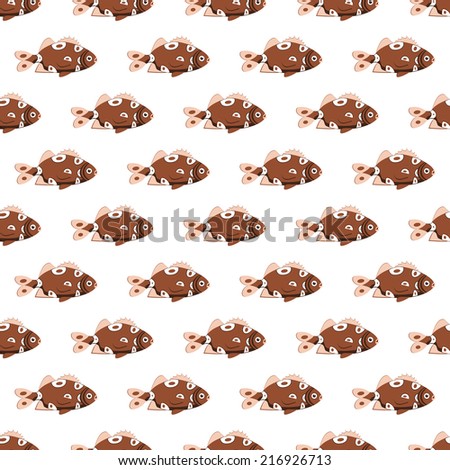 Fish texture. Color seamless pattern.