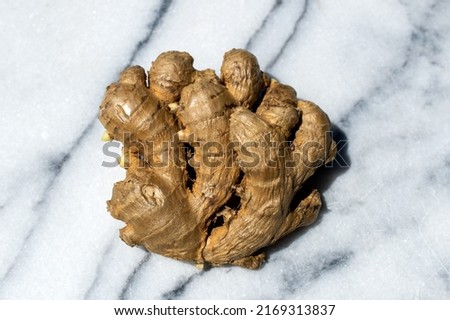 Big Ginger root on marble