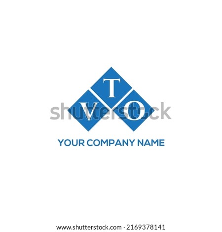 VTO letter logo design on white background. VTO creative initials letter logo concept. VTO letter design.
