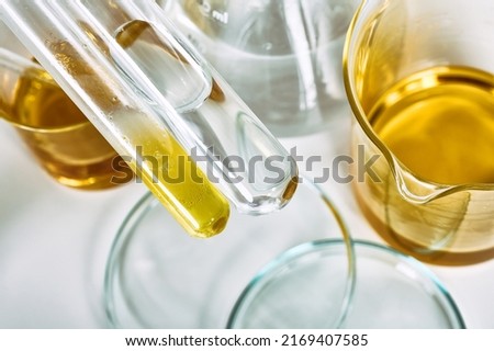 Science laboratory, Chemical substance in test tube, Research and medical formulating Royalty-Free Stock Photo #2169407585