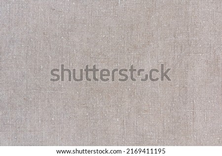 Coarse cotton fabric textile background high resolution close up