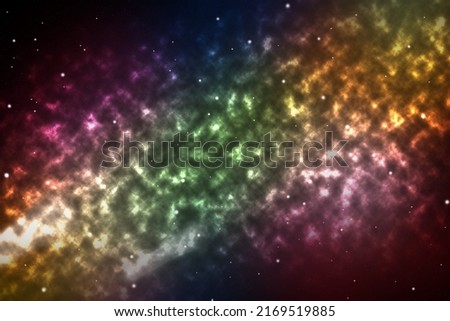 Cluster of stars in deep space