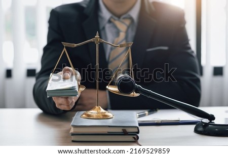 Lawyer concepts and bribery of justice