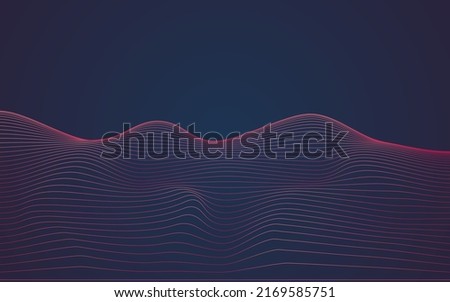Abstract background wave lines
for illustration background