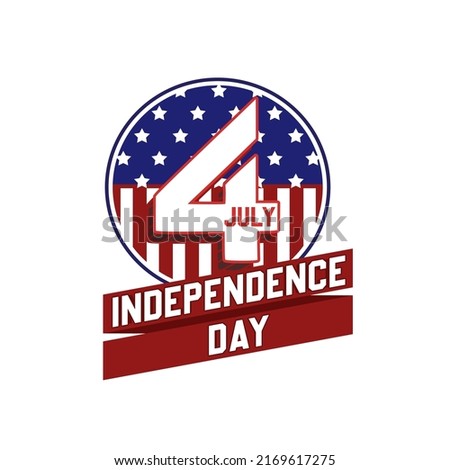 Happy Independence Day, USA, 4 Th Of July. Vector Illustration.