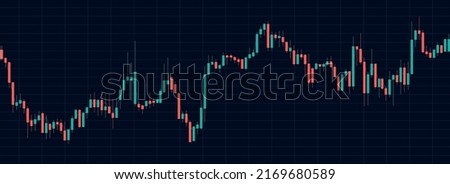 Bullish Candlestick graph chart of stock, Minimal concept trading cryptocurrency background, Market investment  exchange, candle, stick, trade, simple, isometric, financial, index, vector Royalty-Free Stock Photo #2169680589