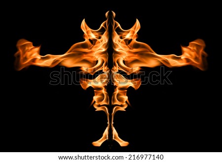 Fire abstract background