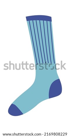 Funny Socks with Lines. Vector illustration