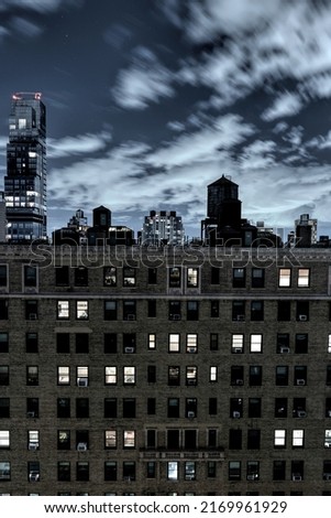 Manhattan's Upper West Side at night