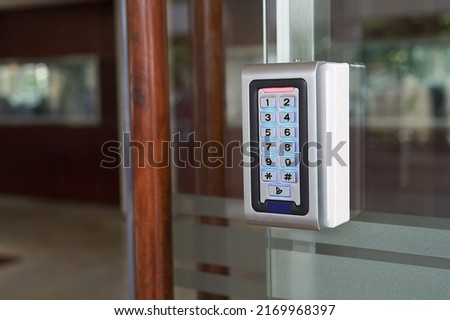 Door electronic access control system machine. Finger print scan devices machine.                               