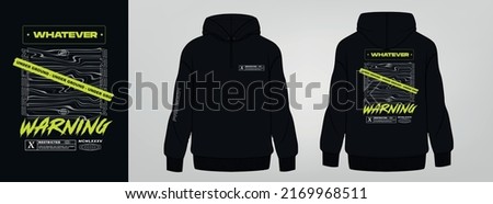black hoodie, art design, t shirt template Royalty-Free Stock Photo #2169968511