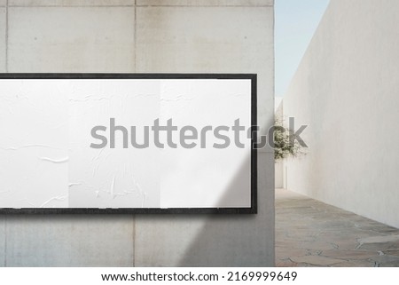 Clear Billboard and Poster Mockup