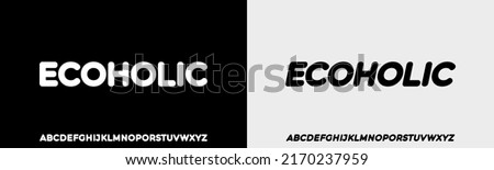 Modern Rounded Font. Typography urban style alphabet fonts for fashion, sport, technology, digital, movie, logo design, vector illustration Royalty-Free Stock Photo #2170237959