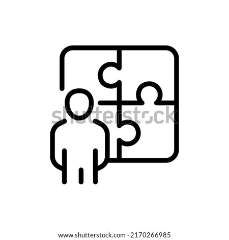 Personal Input line icon. linear style sign for mobile concept and web design. Outline vector icon. Symbol, logo illustration. Vector graphic
