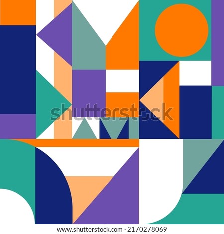 Colorful geometric pattern for background 