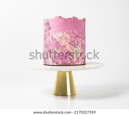 Floral Cakes on white backgrounds