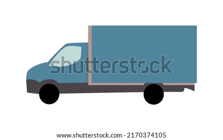 organic vector cartoon truck shape