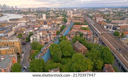 The train tracks at London station from above - travel photography
