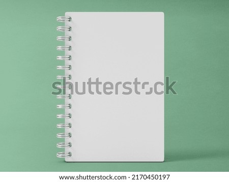 blank realistic spiral notepad notebook isolated 