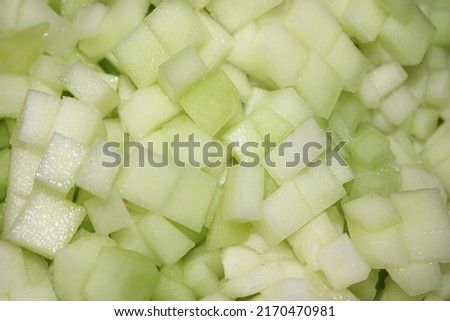 fresh and sweet melon slices