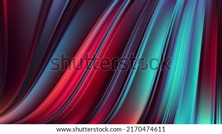 Abstract 3D background with waves. Vector illustration