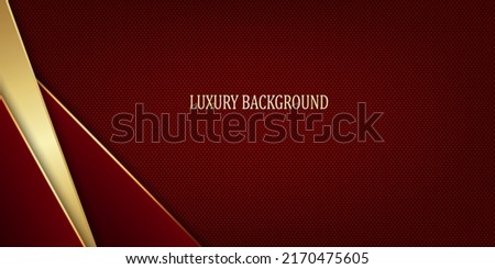 Red and gold luxury background. Vector illustration. Royalty-Free Stock Photo #2170475605