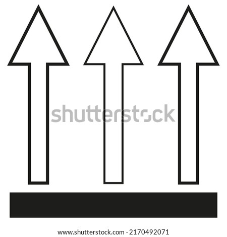 Brush arrows. Different straight brush arrows. Exclusive arrows. Grunge texture. Vector illustration. stock image.