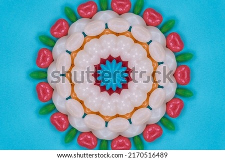 Mandala artwork - Colorful pattern background 3D