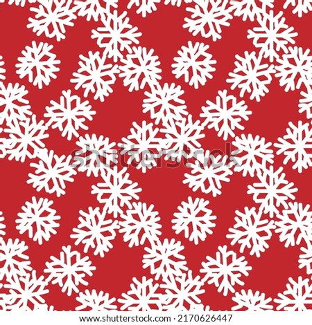 Christmas Snowflakes Holiday seamless pattern background for website graphics, fashion textile