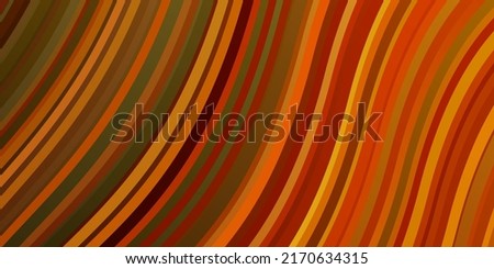 Light Orange vector pattern with lines. Colorful illustration, which consists of curves. Pattern for commercials, ads.