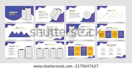  Mobile App PowerPoint Proposal Presentation Template  Royalty-Free Stock Photo #2170647627