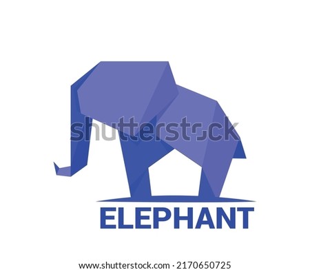 It is a simple creative elephant logo desig for all uses